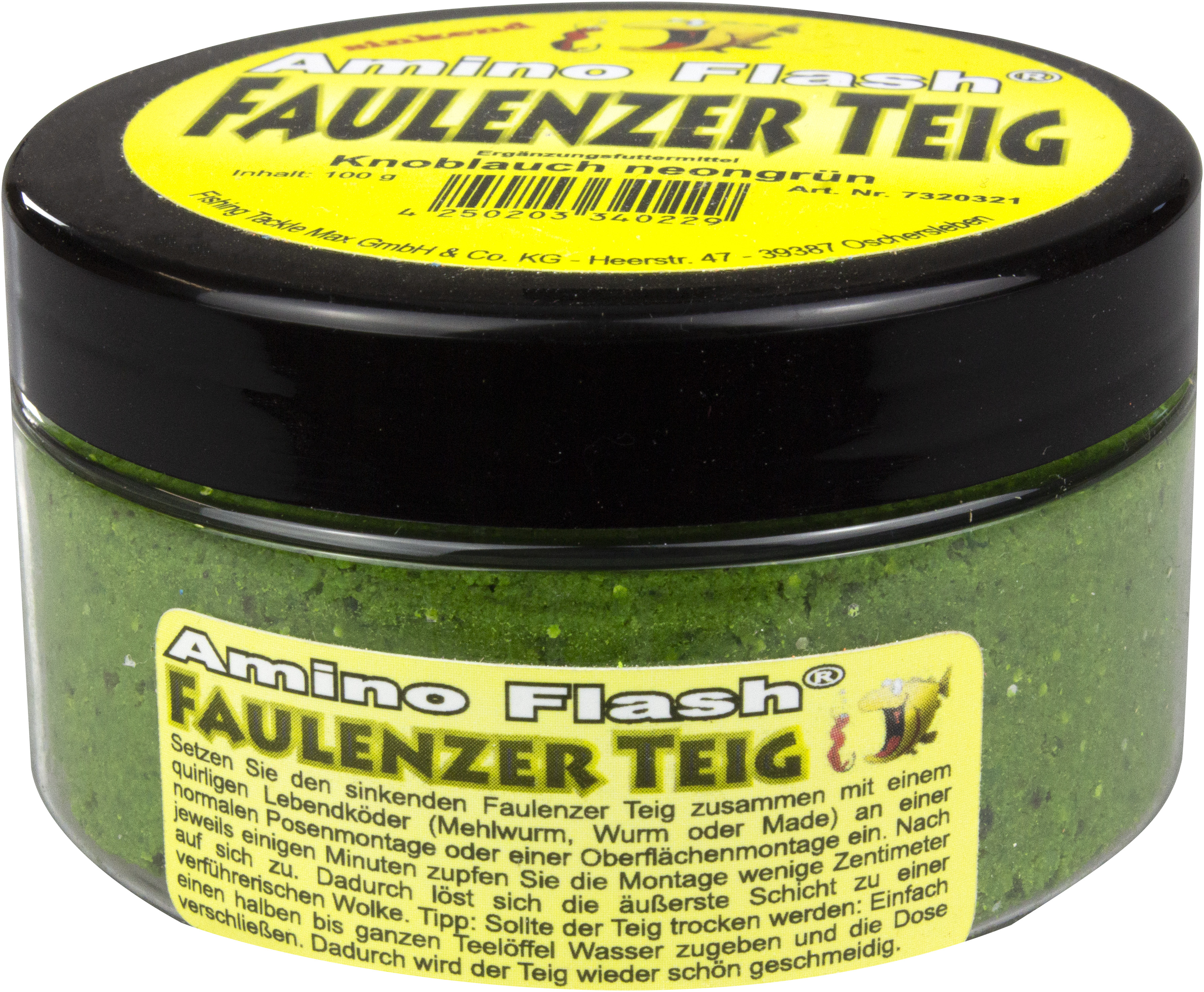 FTM Amino Flash Faulenzer Teig - Neongrün Knoblauch - 100g